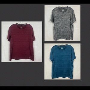 Tek Gear Bundle T-Shirts L Red Gray Blue